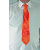 2 tone orange silk tie 2423