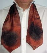 Black and Tan Silk Cravat from Designs on Silk