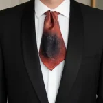 Black and Tan Silk Cravat from Designs on Silk