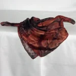 Black and Tan Square Silk Bandanna by Designs on Silk