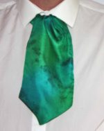 Emerald and Spring Green Silk Cravat
