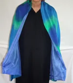 Purple, Green and Blue Silk Wrap from Designs on Silk