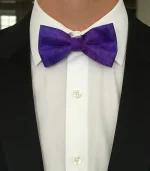 Purple Ready-Tied Silk Bow Tie from Designs on Silk