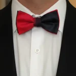 Red and Black Self Tie Silk Bow Tie from Designs on Silk