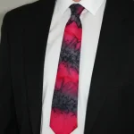 Red and Black Classic Silk Tie from Designs on Silk