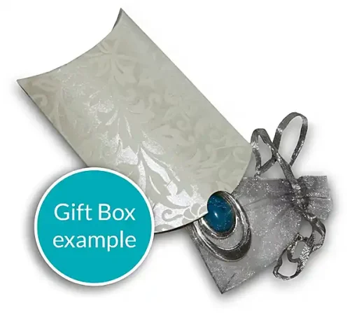 Silk Scarf Clasp in a Gift Box from Designs on Silk