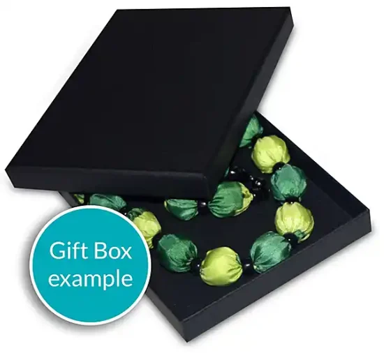 Silk Necklace in a Gift Box
