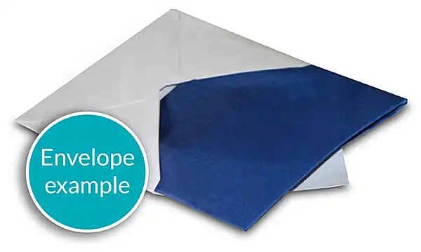 Silk Pocket Squares Delivery via an Envelope from Designs on Silk