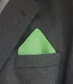 Lime Green Silk Pocket Square from Designs on Silk
