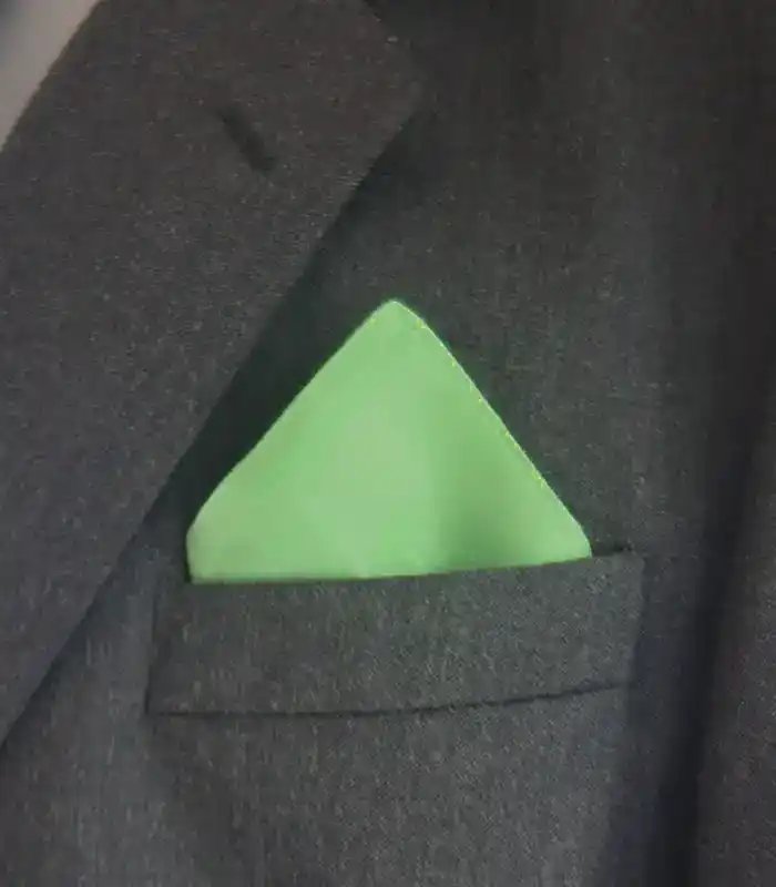 Lime Silk Pocket Square-1 Lime Green Silk Pocket Square from Designs on Silk