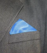 Sky Blue Silk Pocket Square from Designs on Silk