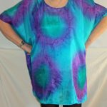 Emerald, Purple & Turquoise Silk Kaftan