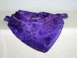 Purple and Iris Square Silk Bandanna