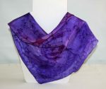 Purple and Iris Square Silk Bandanna - Image 2