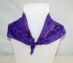 Purple and Iris Square Silk Bandanna - Image 3